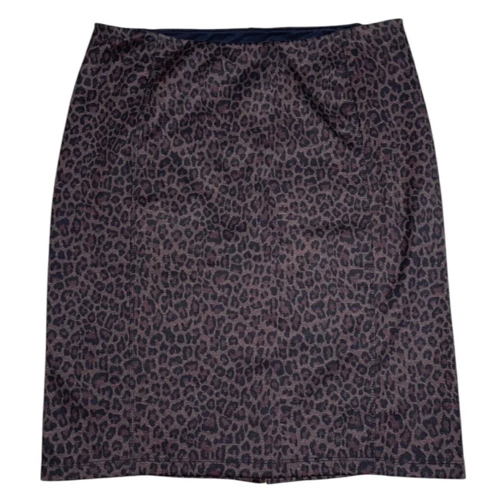 Liverpool Los Angeles Knit Cheetah Print Skirt – 12P